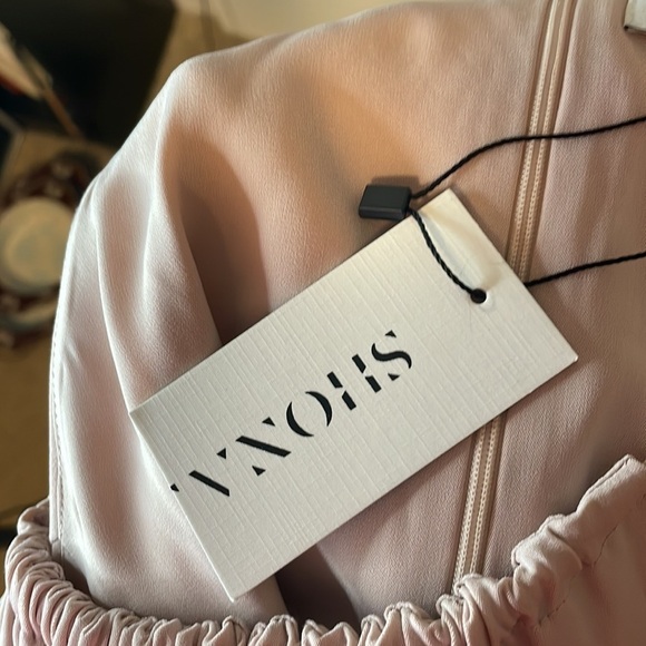 Halter Neck‎ Sleeveless Tulip Hem Blush Pink Midi Dress Party Cocktail - Picture 11 of 11